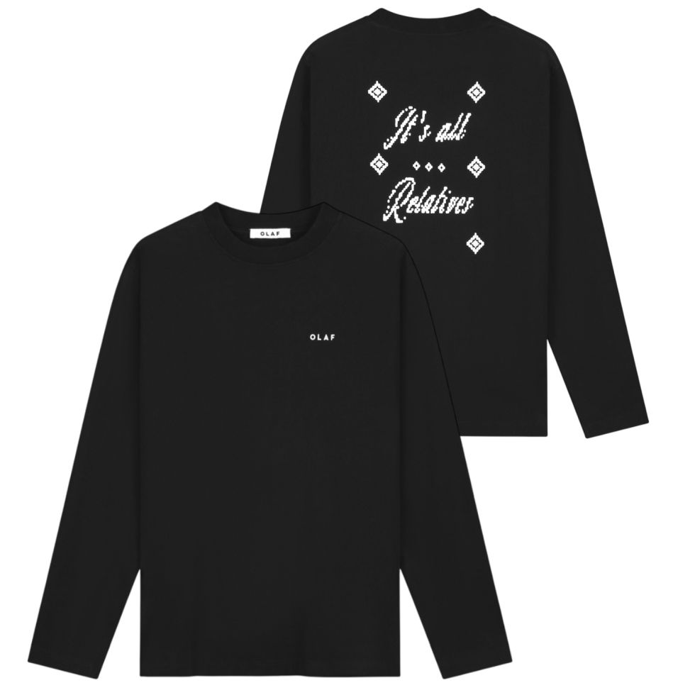 Olaf It's All Relatives Longsleeve T-shirt Zwart