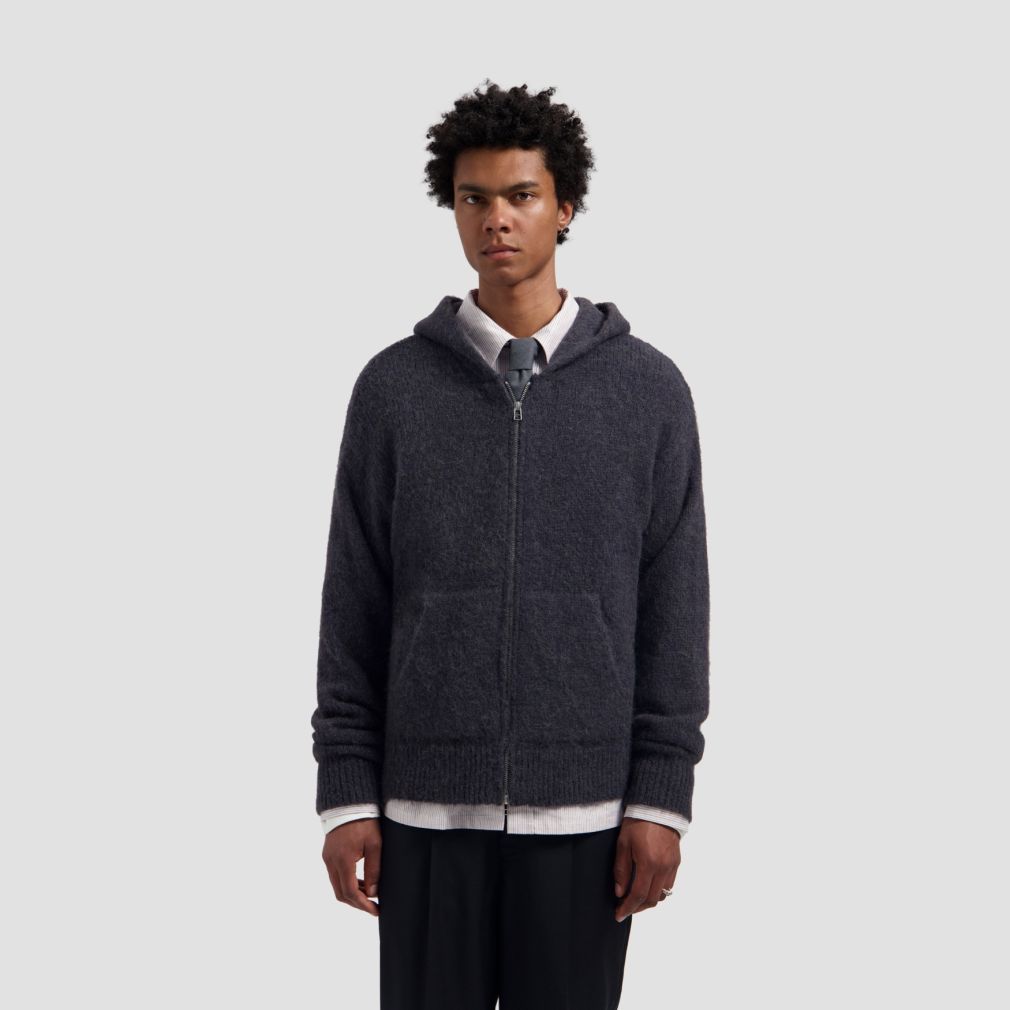 Olaf Knitted Vest Antraciet
