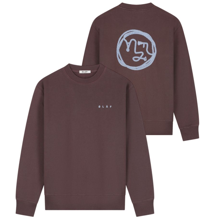 Olaf Lasso Face Sweater Bruin