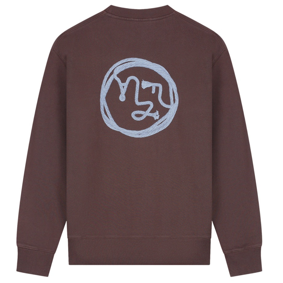 Olaf Lasso Face Sweater Bruin