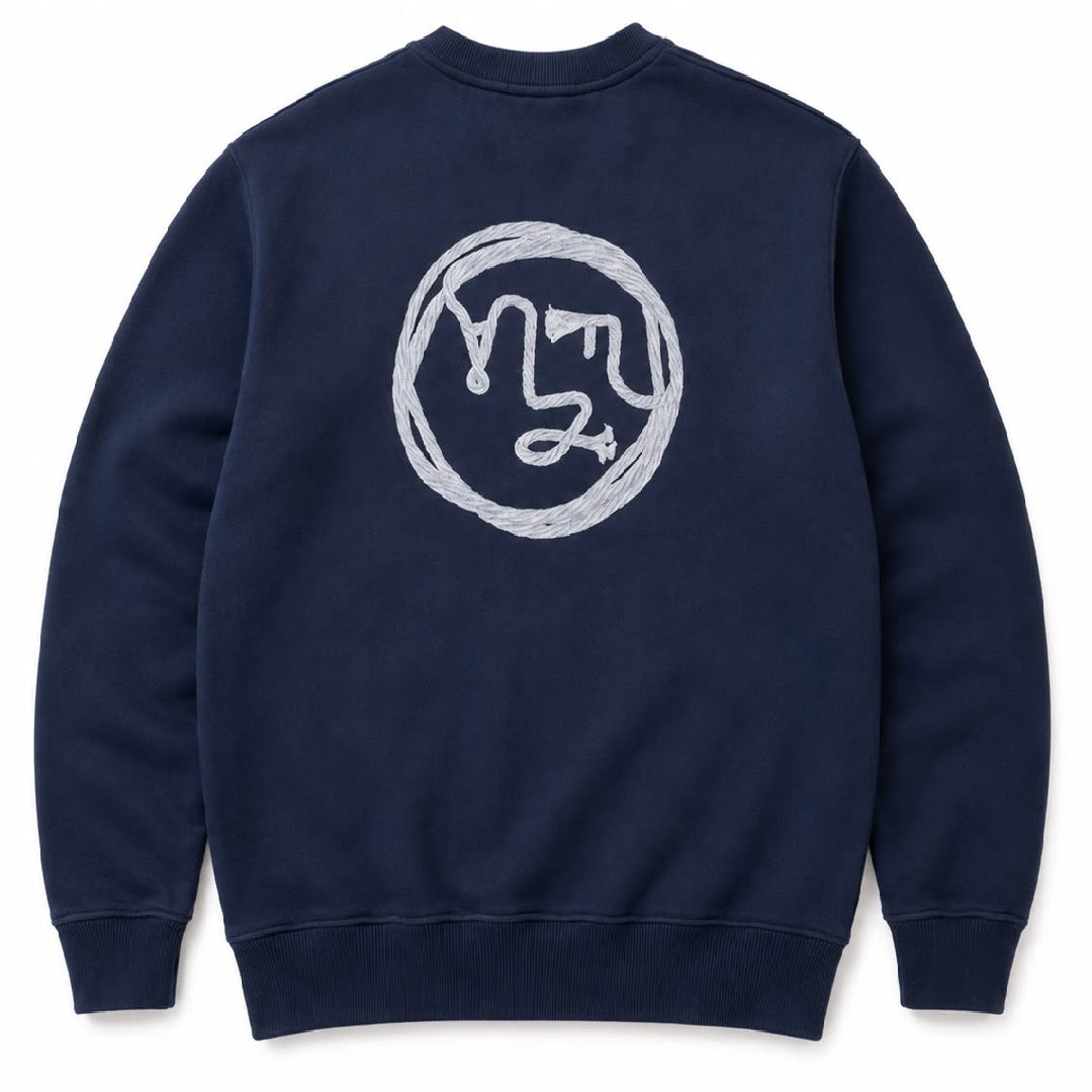 Olaf Lasso Face Sweater Navy