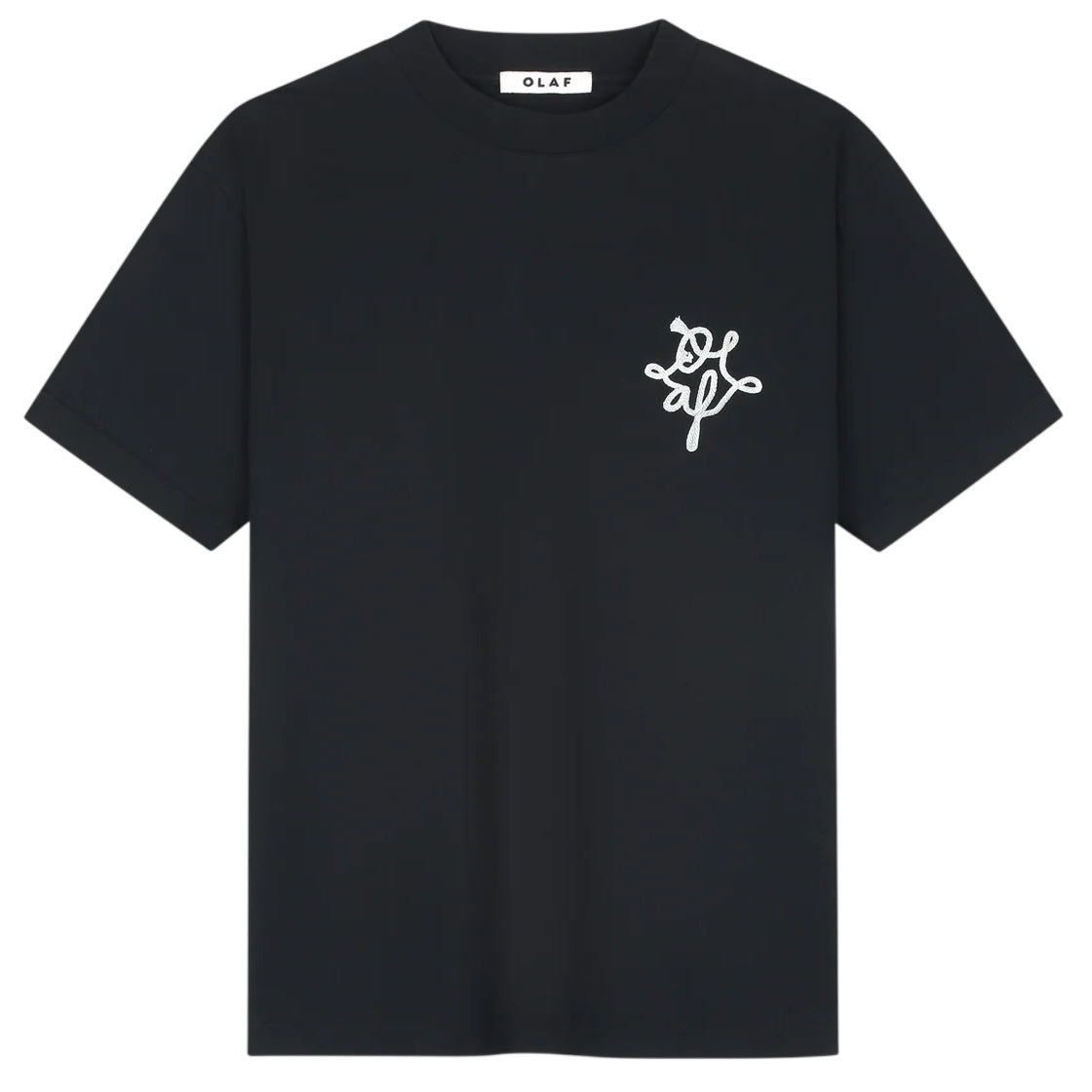 Olaf Lasso Monogram T-shirt Zwart