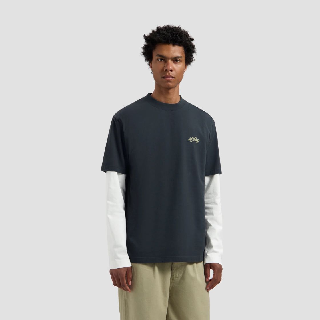 Olaf Lasso Signature T-shirt Antraciet