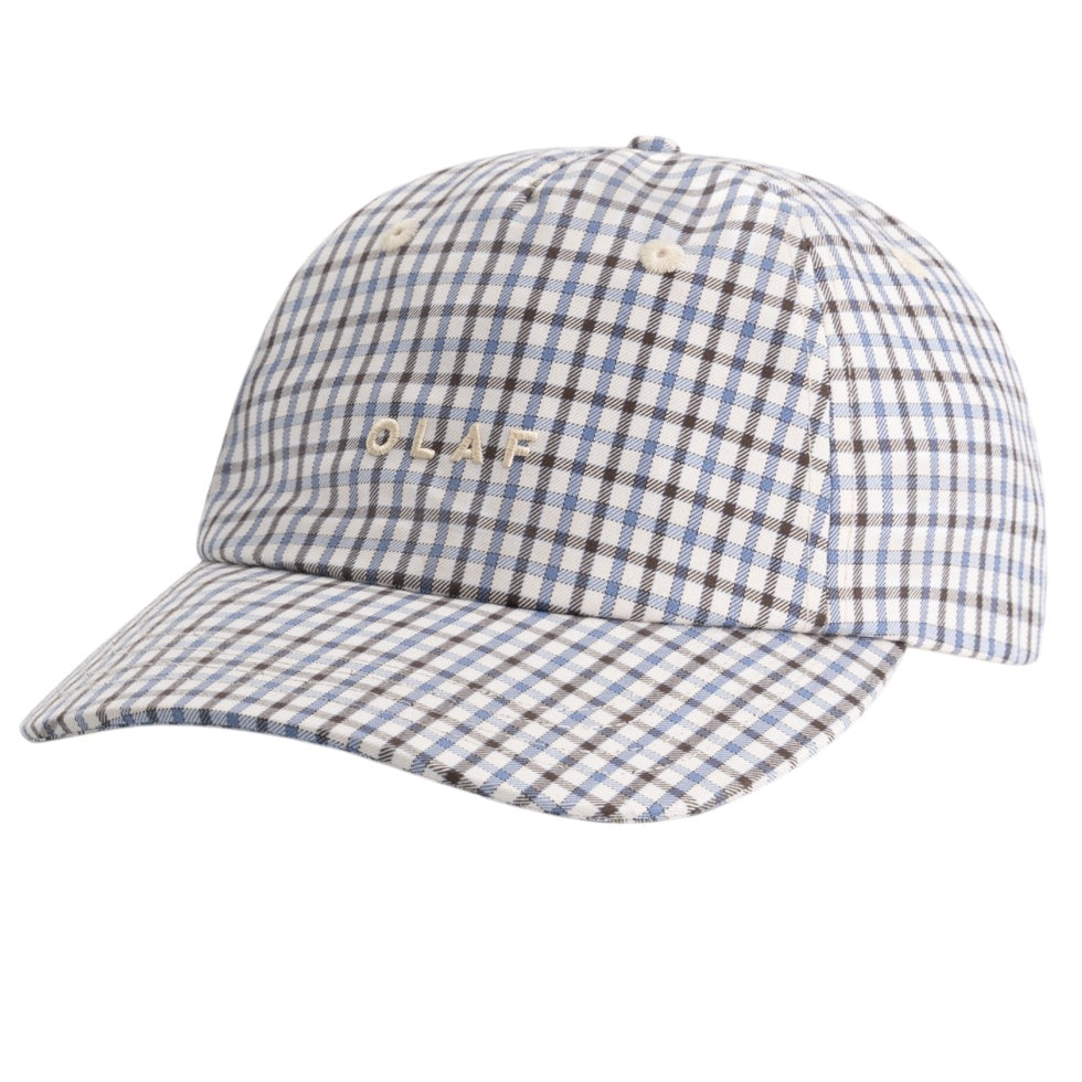 Olaf Plaid 5 Panel Cap Bruin/Blauw