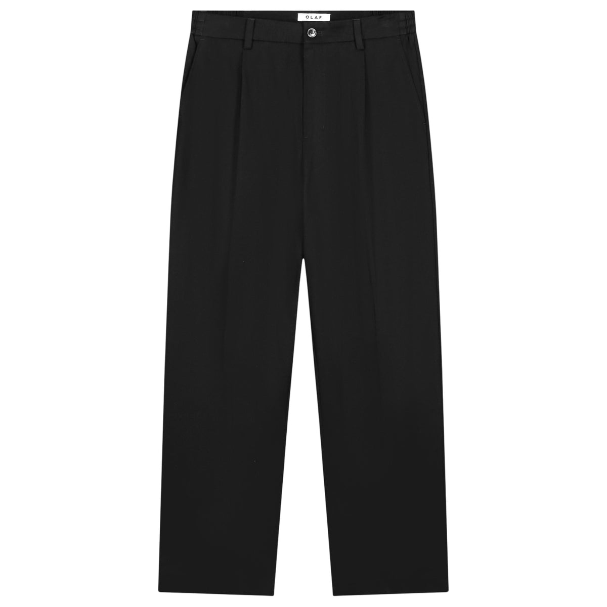 Olaf Regular Pleated Broek Zwart
