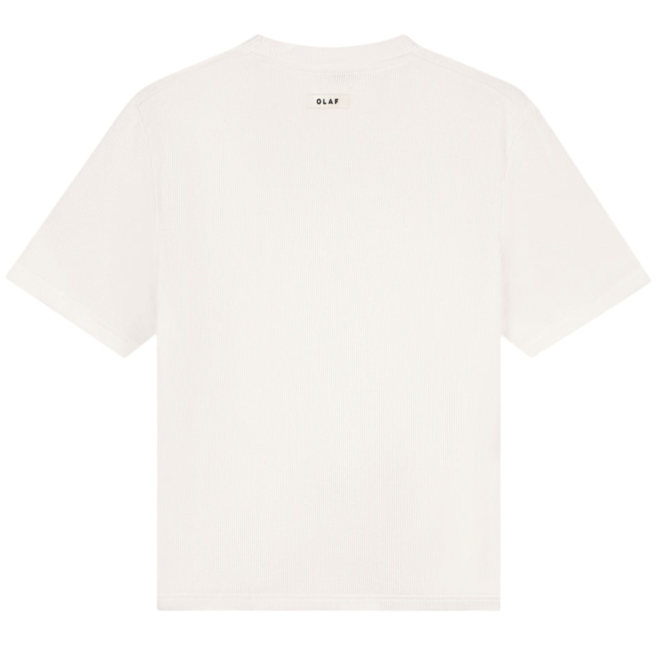 Olaf Ribbed T-shirt Wit