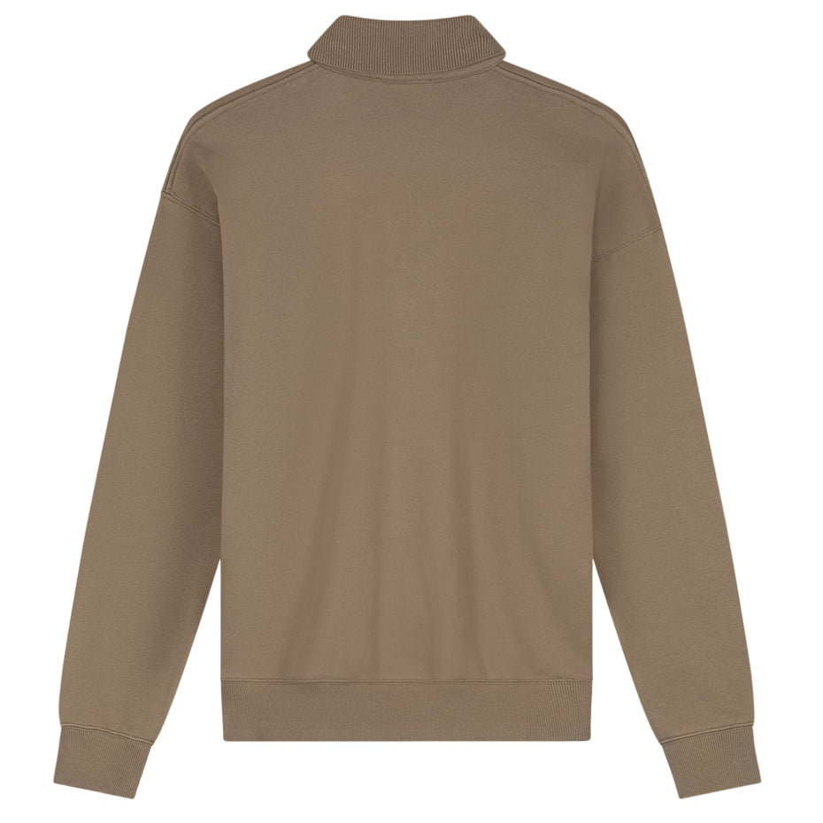 Olaf Signature Oversized Longsleeve Polo Bruin