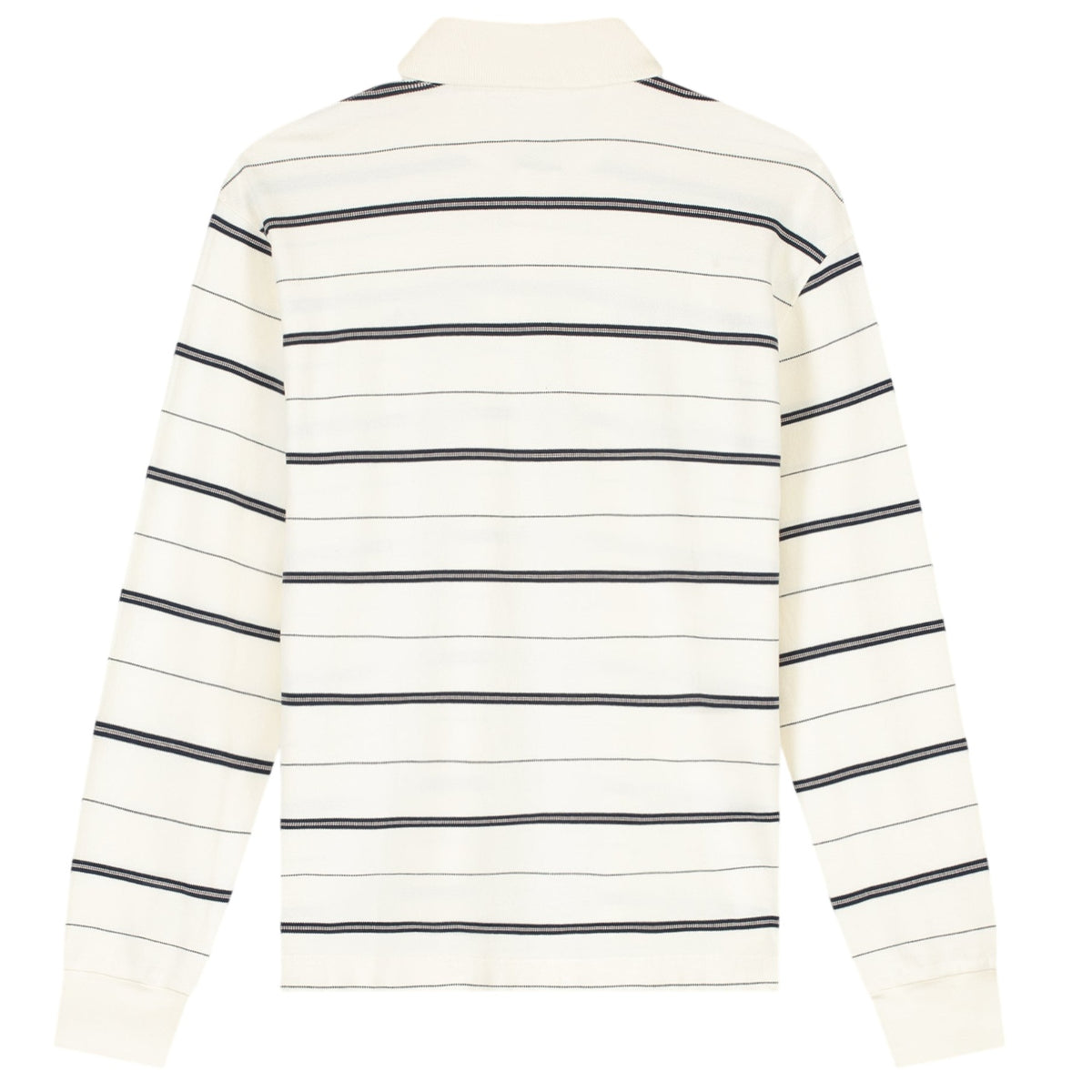 Olaf Striped Signature Longsleeve Polo Off White/Navy