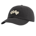 Olaf Washed Signature Logo Cap Antraciet