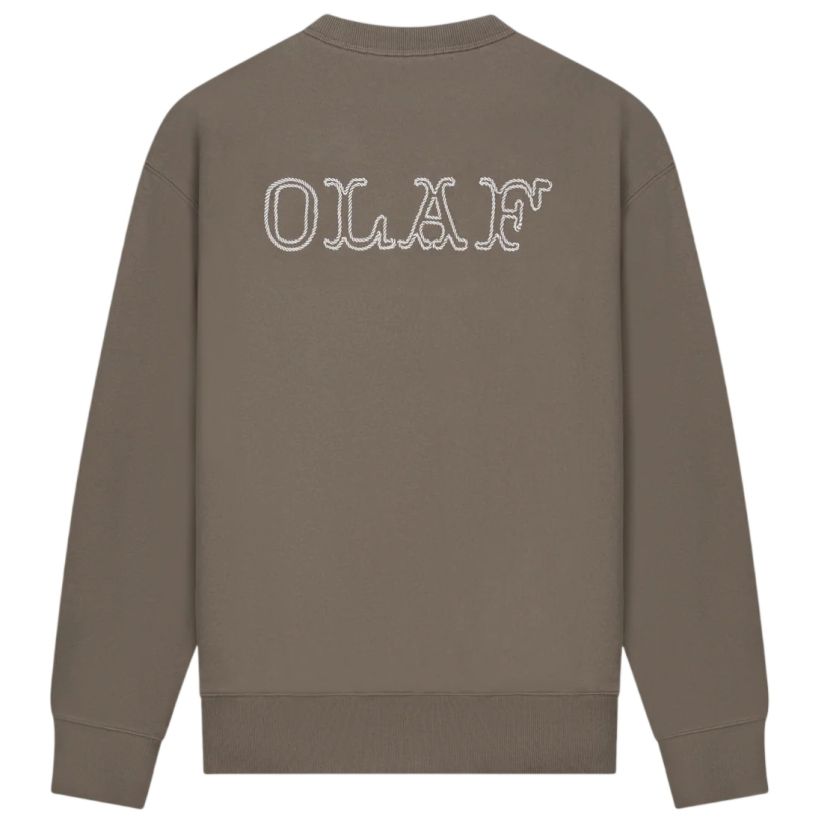 Olaf Western Logo Sweater Bruin
