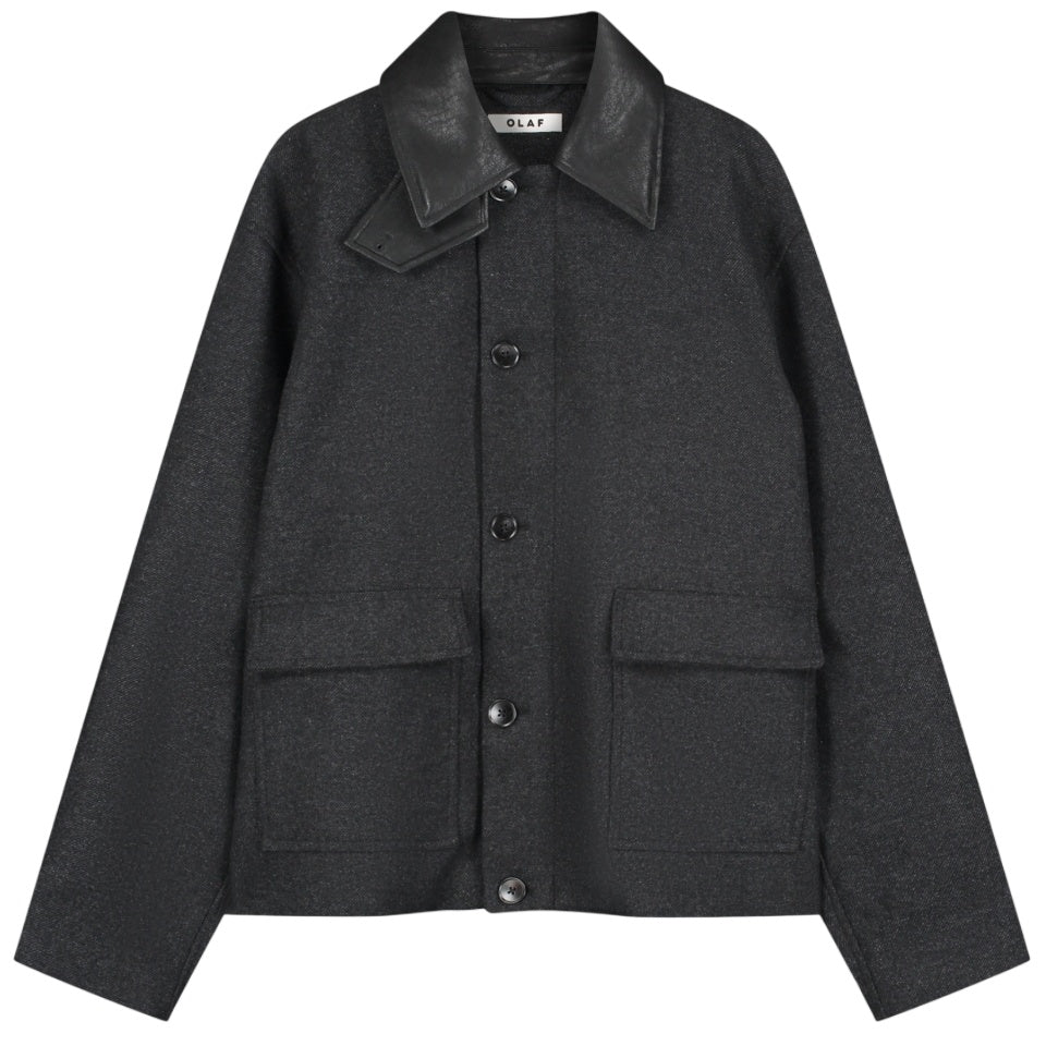 Olaf Wool Workwear Jack Antraciet