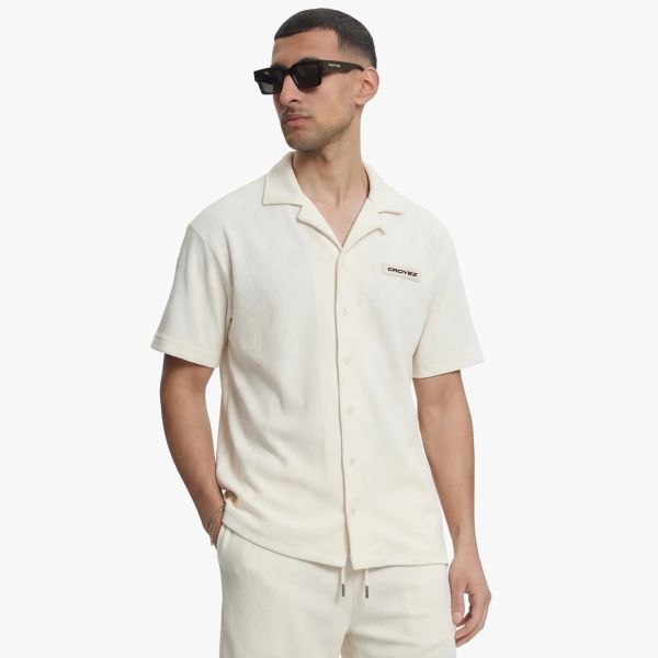 Croyez Plisse Overhemd Off White