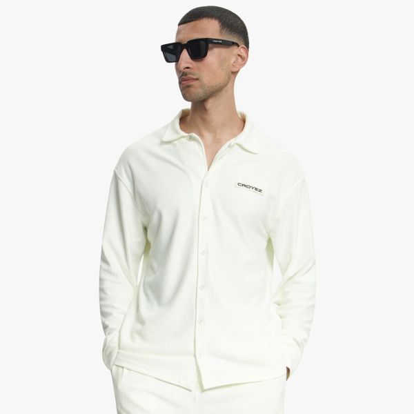 Croyez Plisse Overhemd Off White