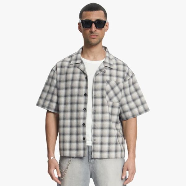 Croyez Worker Flannel Overshirt Zwart