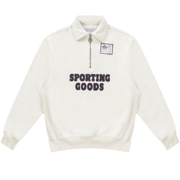 PAL Sporting Goods Swing For The Fences Half Zip Sweater Off White