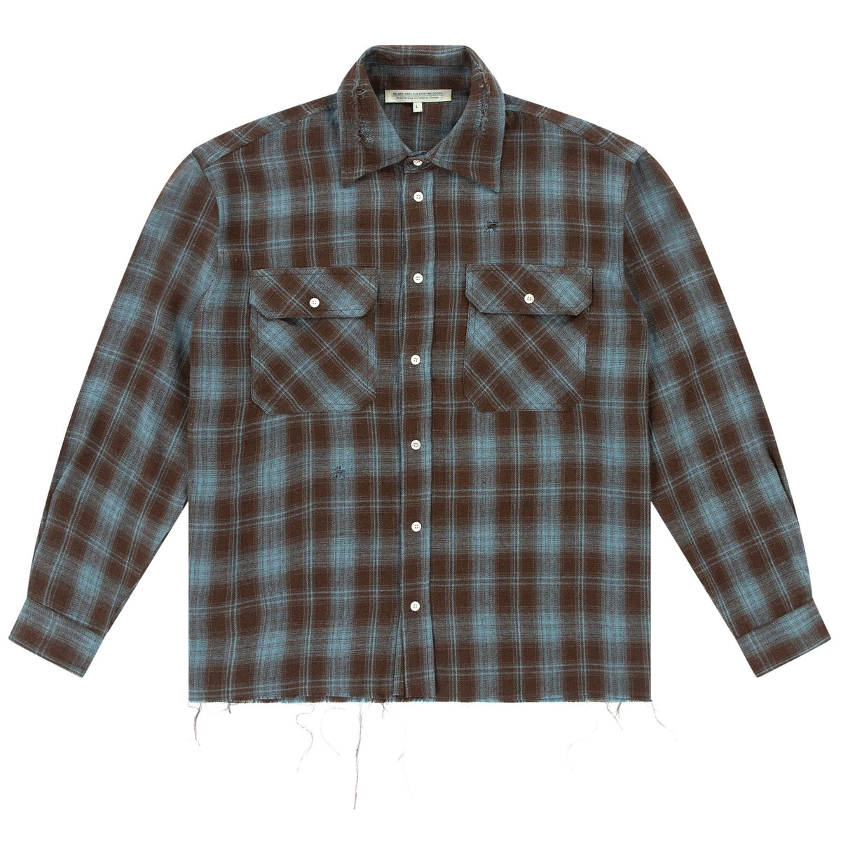 PAL Sporting Goods Late Night Sport Flannel Overhemd Bruin/Licht Blauw