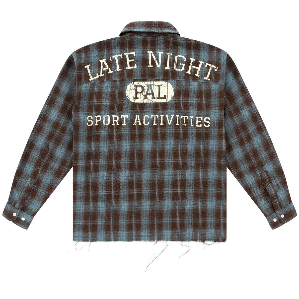 PAL Sporting Goods Late Night Sport Flannel Overhemd Bruin/Licht Blauw