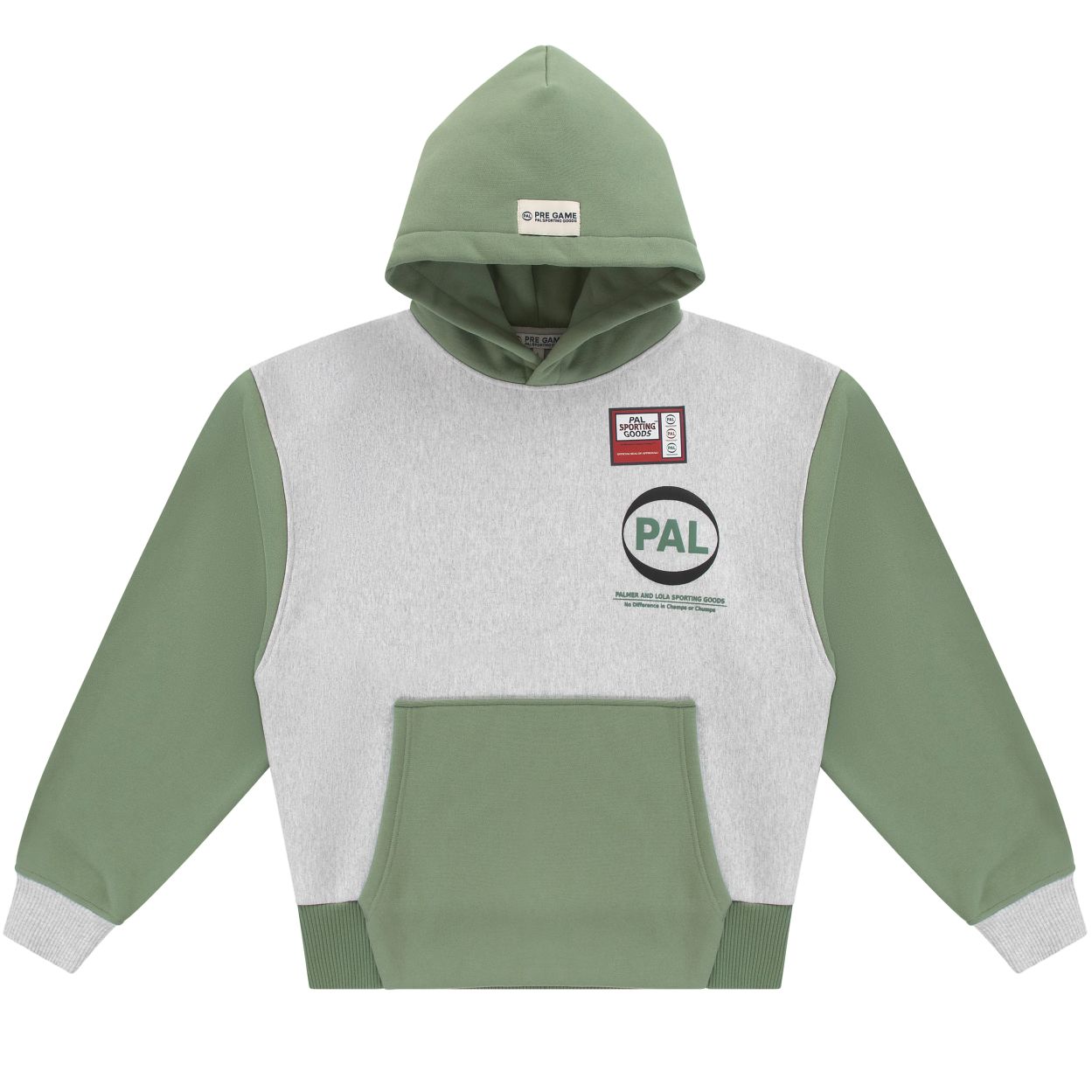 PAL Sporting Goods Pre Game Hoodie Grijs/Groen