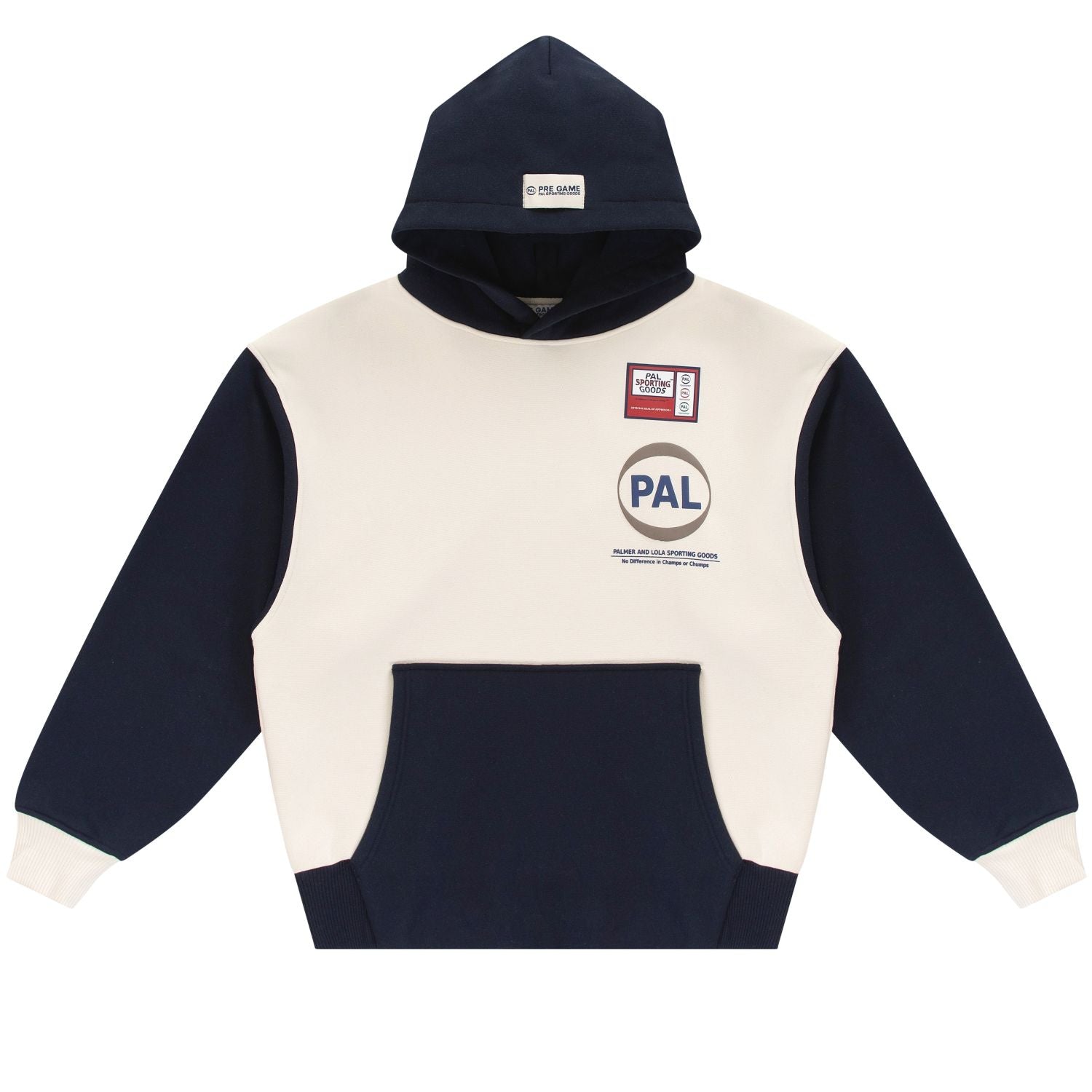 PAL Sporting Goods Pre Game Hoodie Off White/Navy