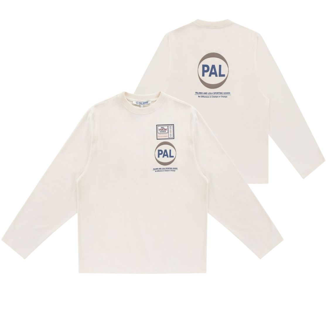 PAL Sporting Goods Pre Game Longsleeve T-shirt Off White