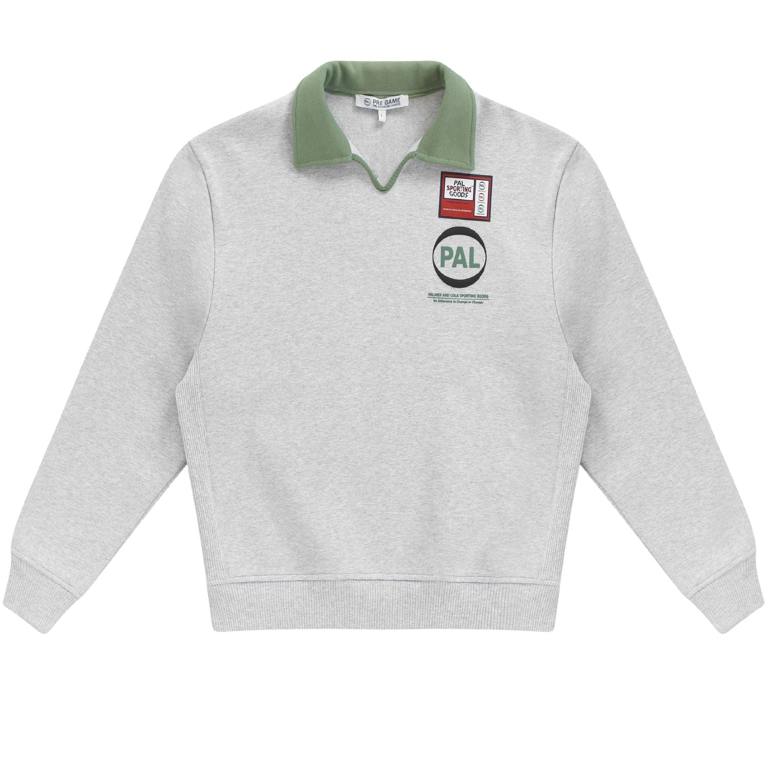 PAL Sporting Goods Pre Game Polo Sweater Grijs