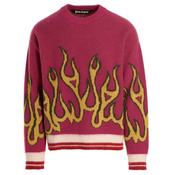 Palm Angels Burning Sweater Roze