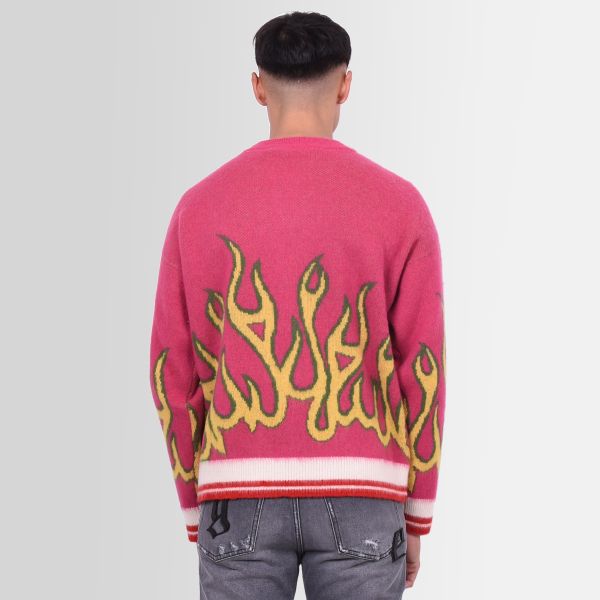 Palm Angels Burning Sweater Roze