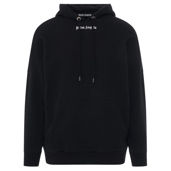 Palm Angels Classic Logo Over Hoodie Zwart