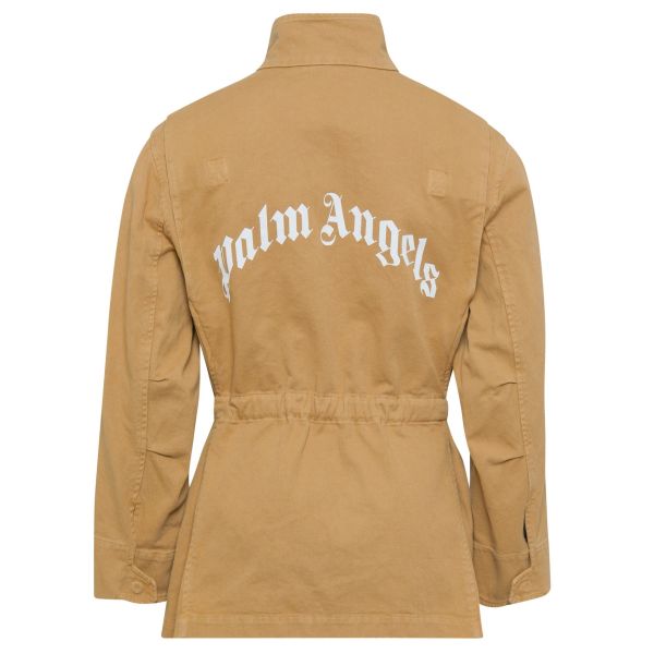 Palm Angels GD Curved Logo Field Jas Beige