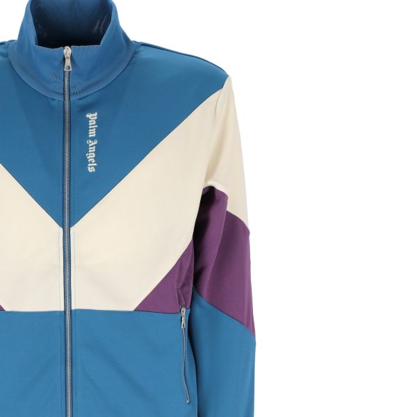 Palm Angels V Colorblock Track Vest Blauw