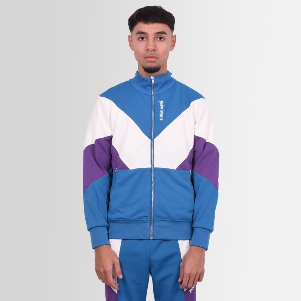Palm Angels V Colorblock Track Vest Blauw