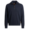 Parajumpers Caldonazzo Knitted Half Zip Sweater Navy