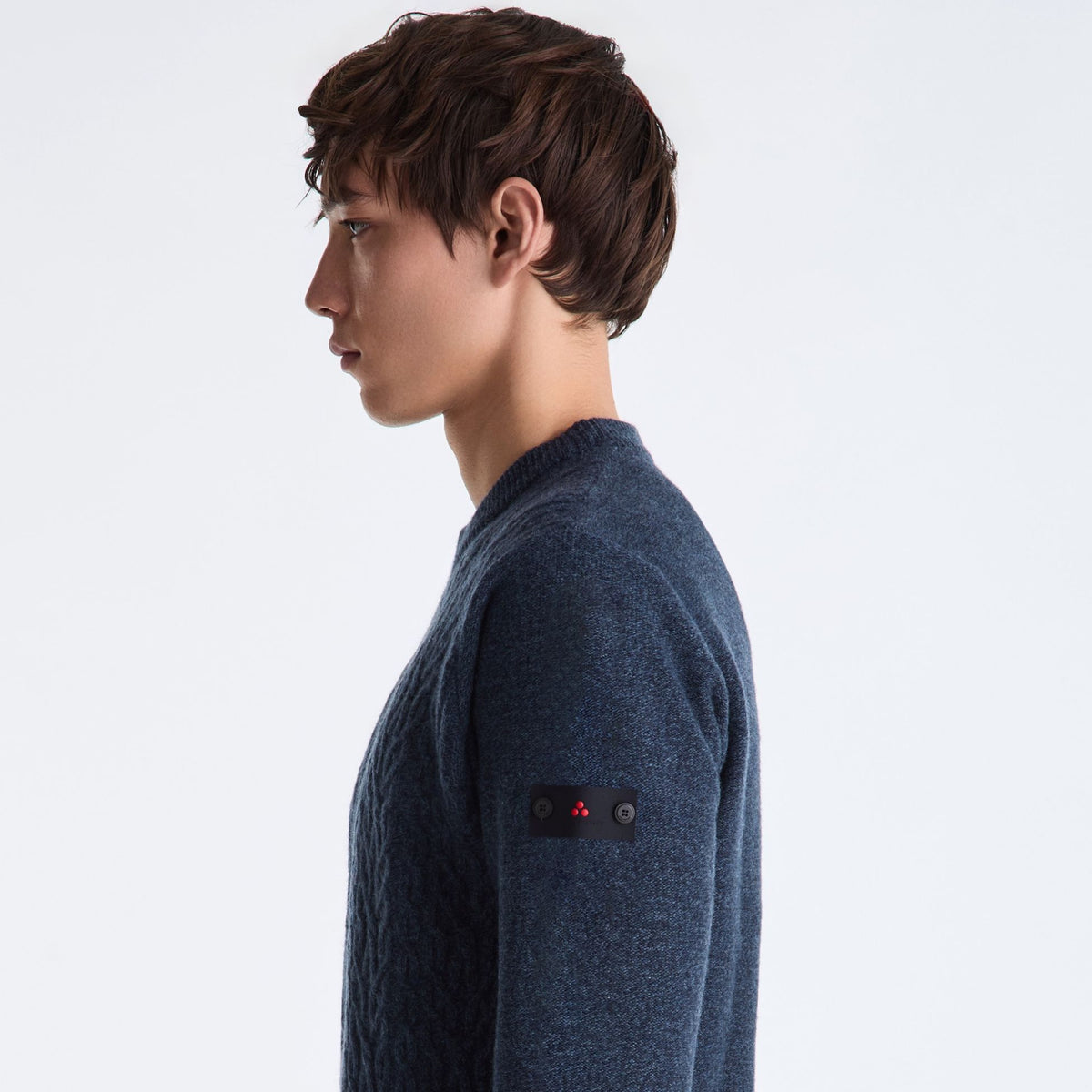 Peuterey Alcione GRS Cable Knit Sweater Navy