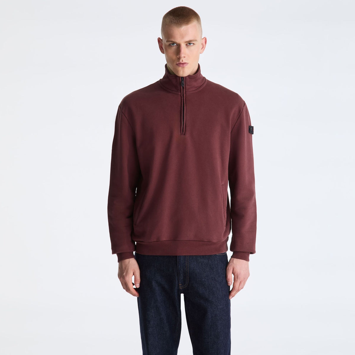 Peuterey Dory Half Zip Sweater Bordeaux