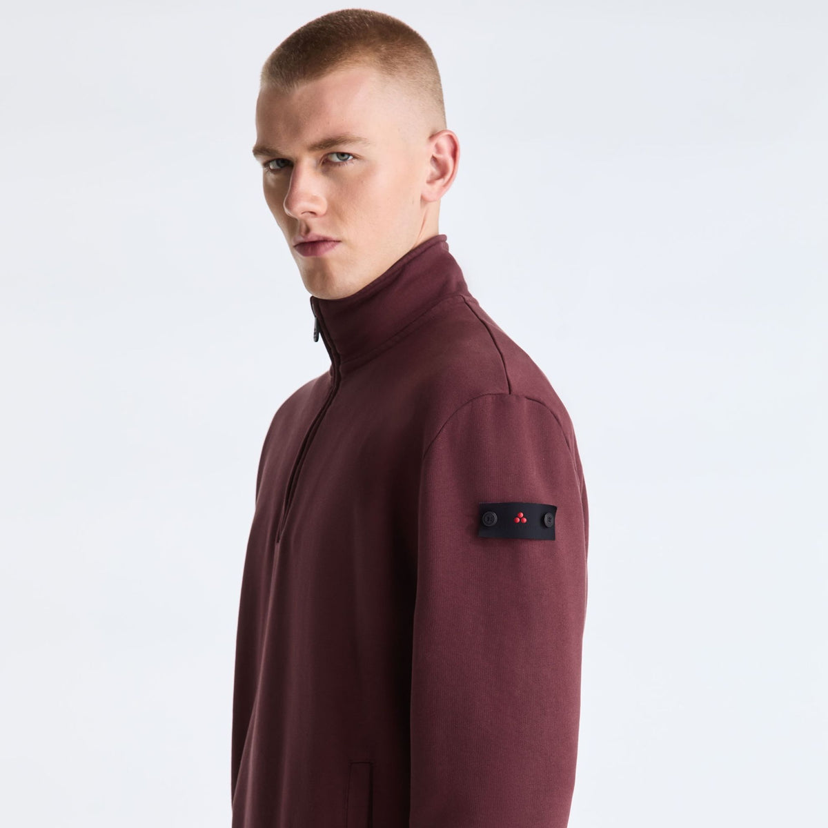 Peuterey Dory Half Zip Sweater Bordeaux
