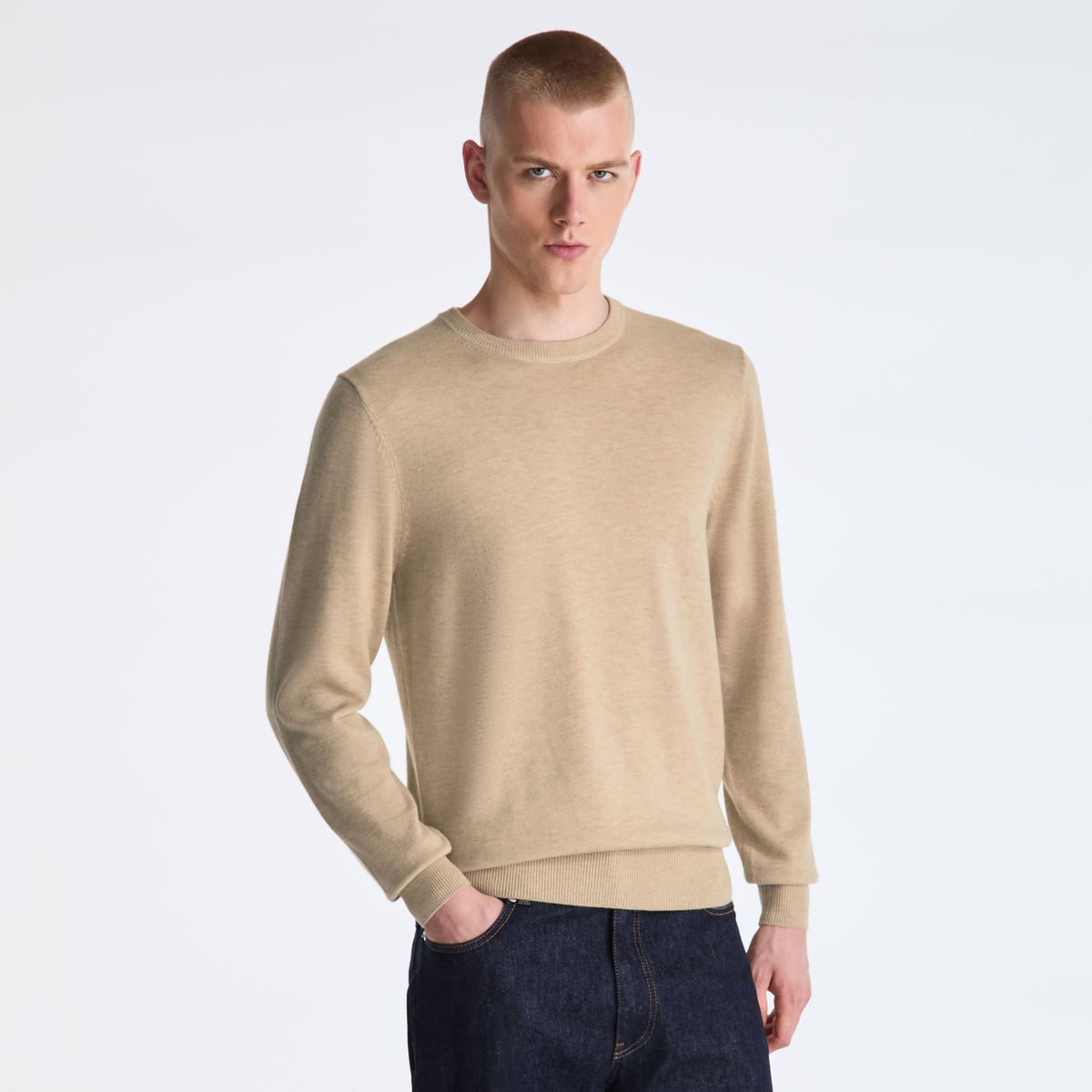 Peuterey Marlon Knitted Pullover Sweater Beige