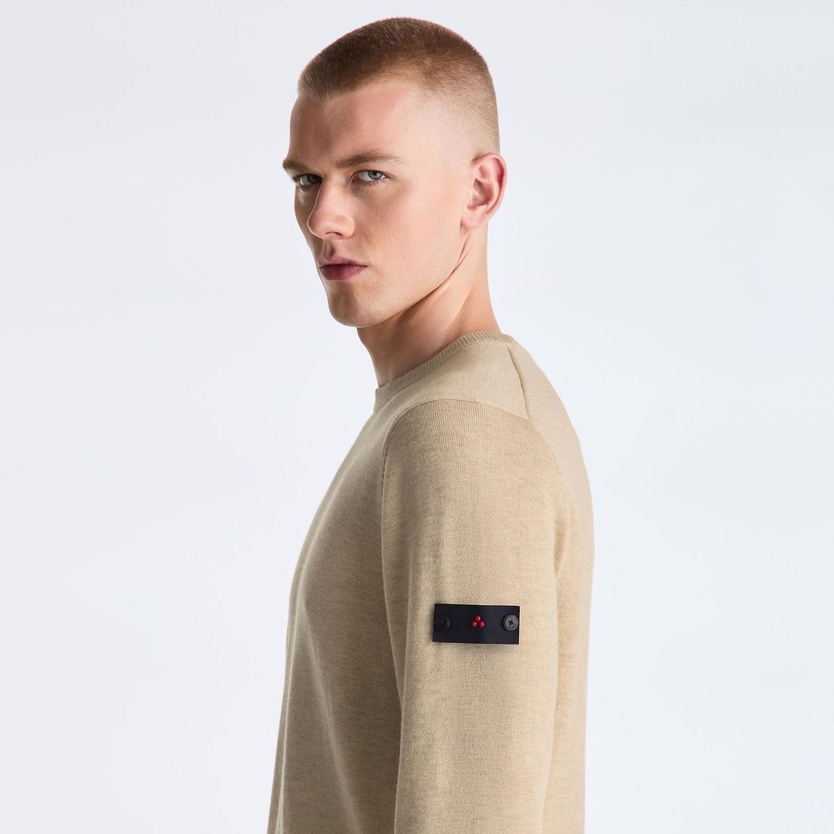 Peuterey Marlon Knitted Pullover Sweater Beige