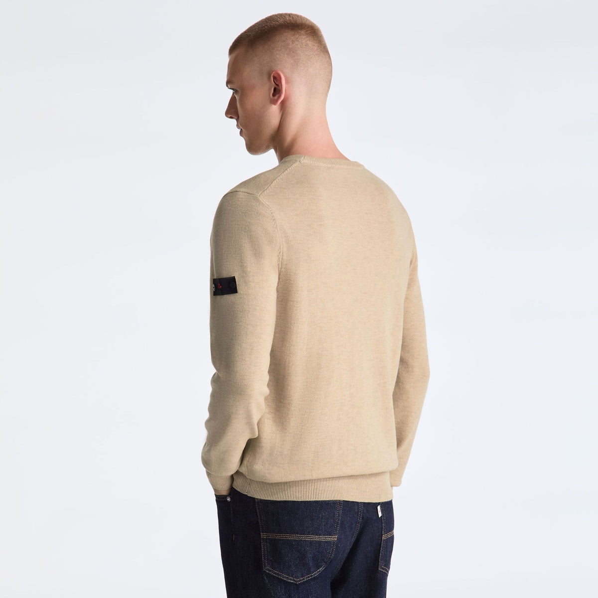 Peuterey Marlon Knitted Pullover Sweater Beige