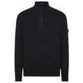 Peuterey Trebe Yak Wool Half Zip Sweater Navy
