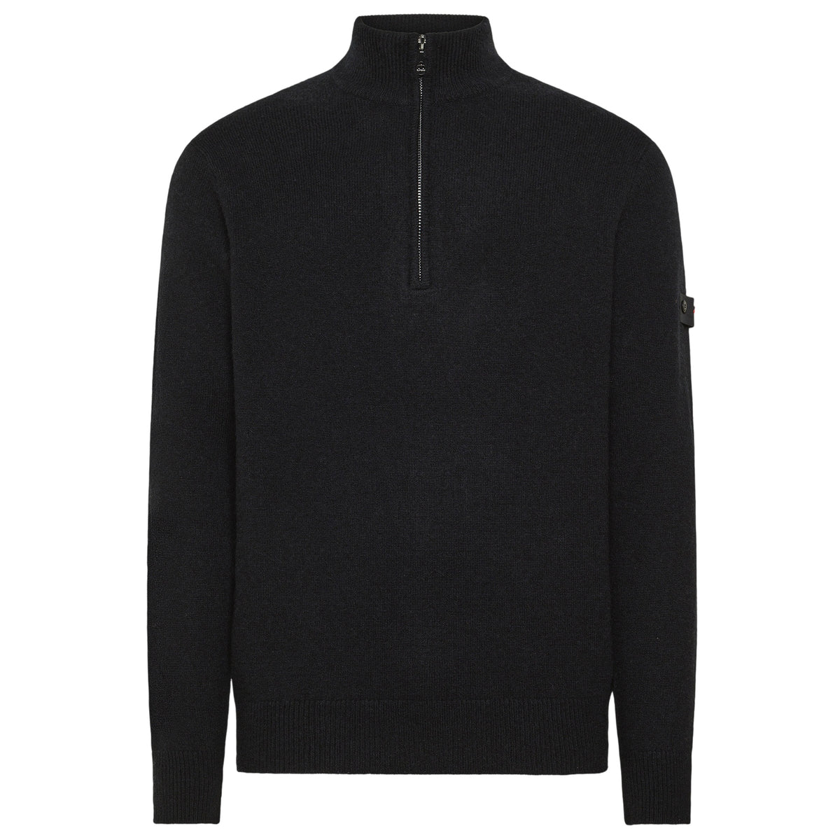 Peuterey Trebe Yak Wool Half Zip Sweater Navy