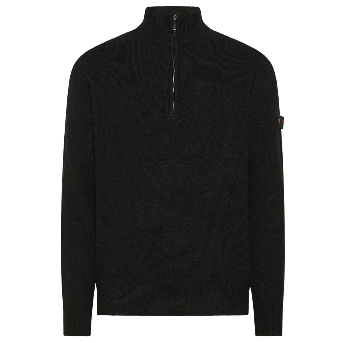 Peuterey Trebe Yak Wool Half Zip Sweater Zwart