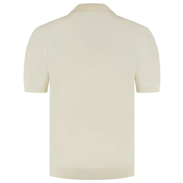 Duquezzi Merino Buttonless Polo Off White