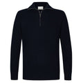 Profuomo Wool Half Zip Sweater Navy