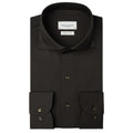Profuomo Japanese Knitted Overhemd Bruin