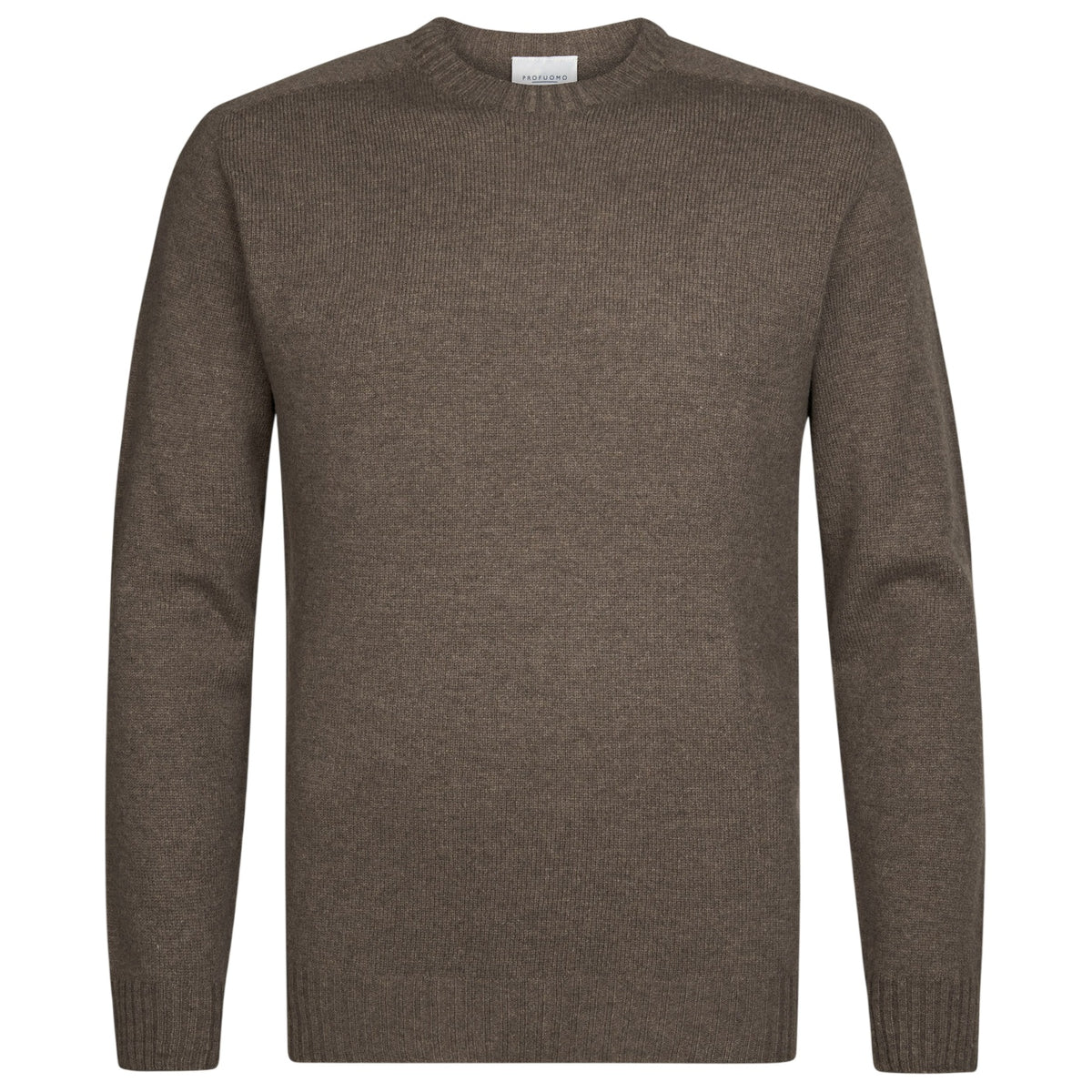 Profuomo Knitted Pullover Sweater Bruin