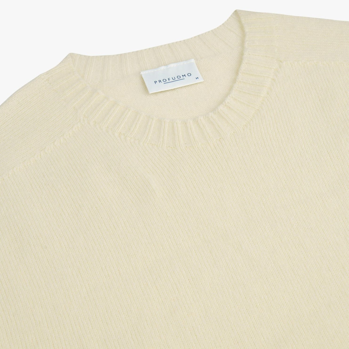 Profuomo Knitted Pullover Sweater Off White