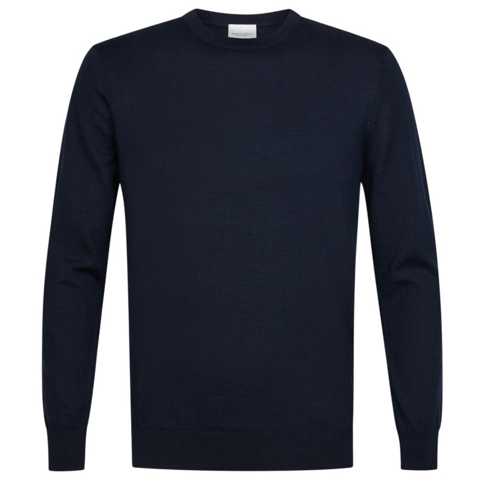 Profuomo Knitted Pullover Sweater Navy