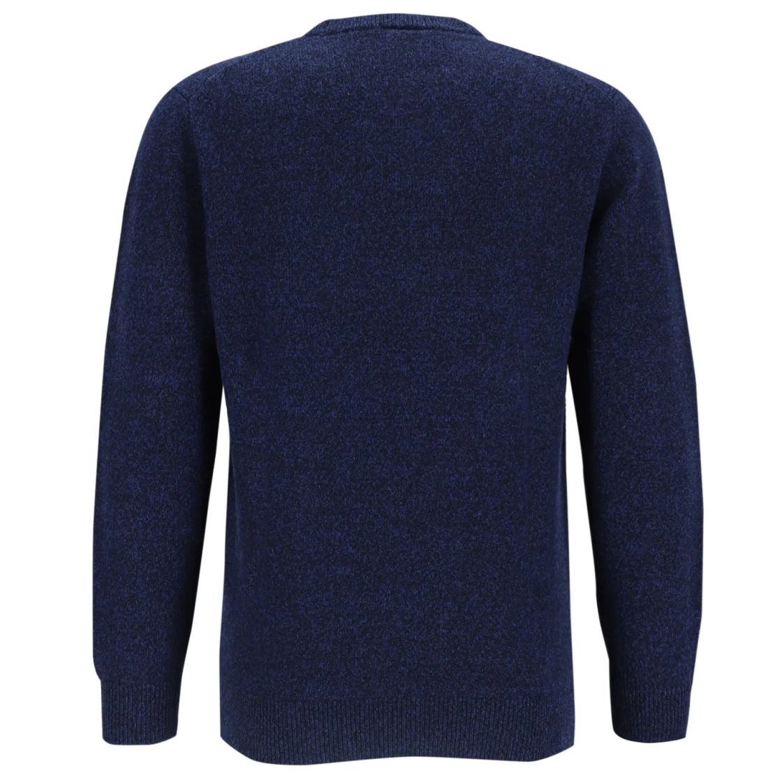 Profuomo Knitted Two-Tone Sweater Donker Blauw