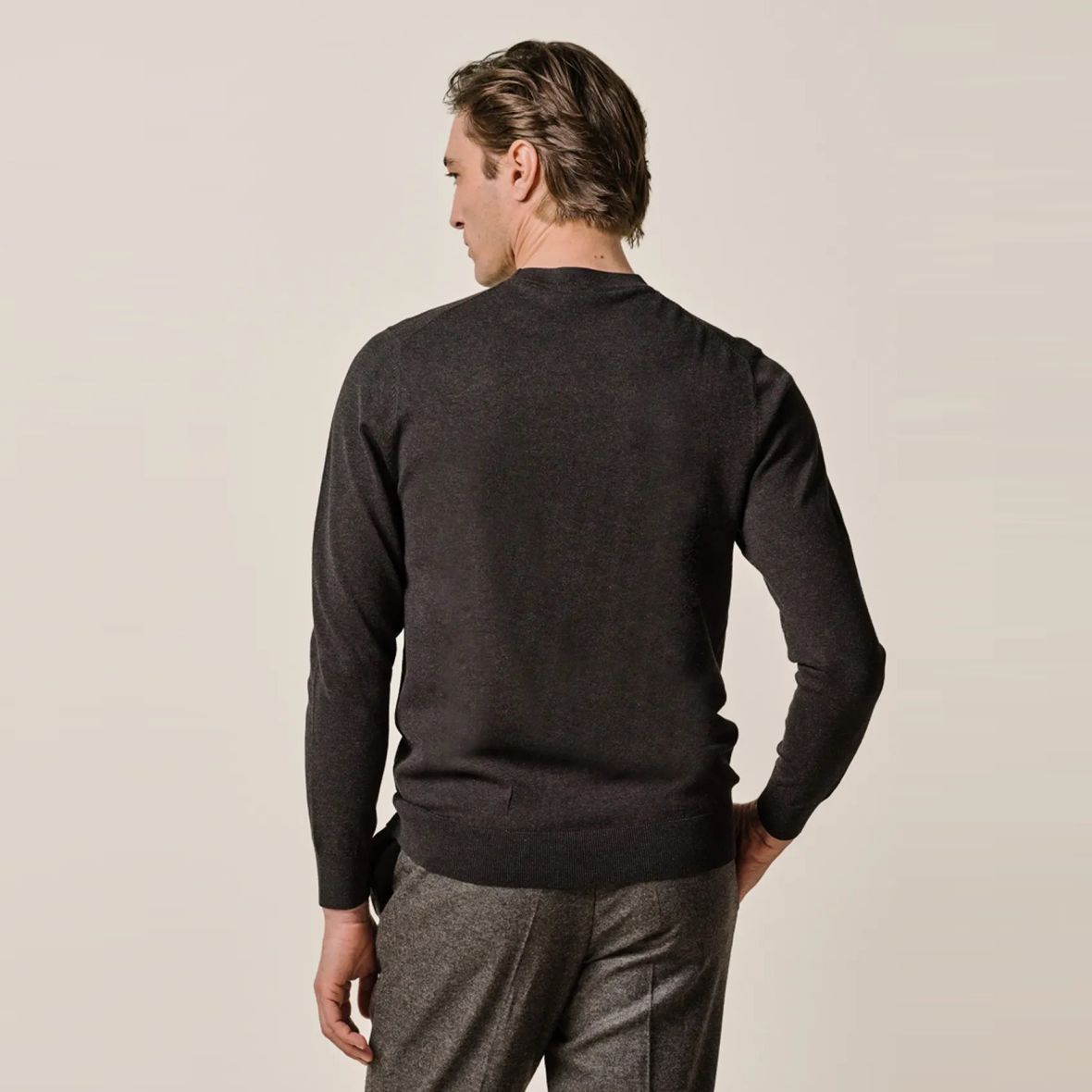 Profuomo Luxury Sweater Donker Bruin