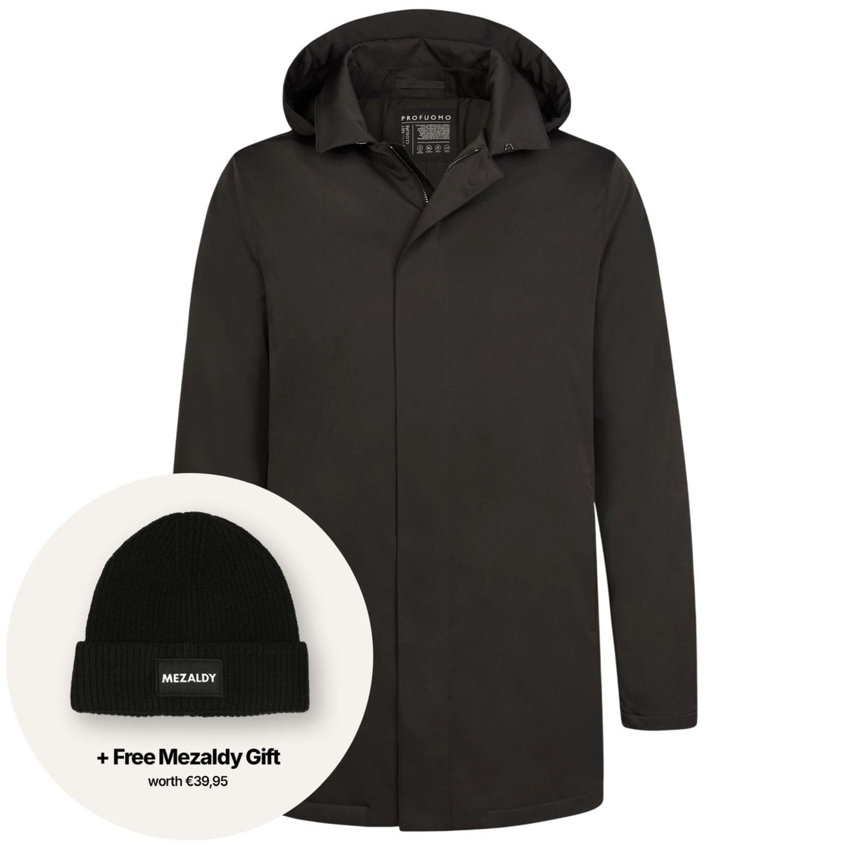 Profuomo Magnet Rain Coat Donker Bruin